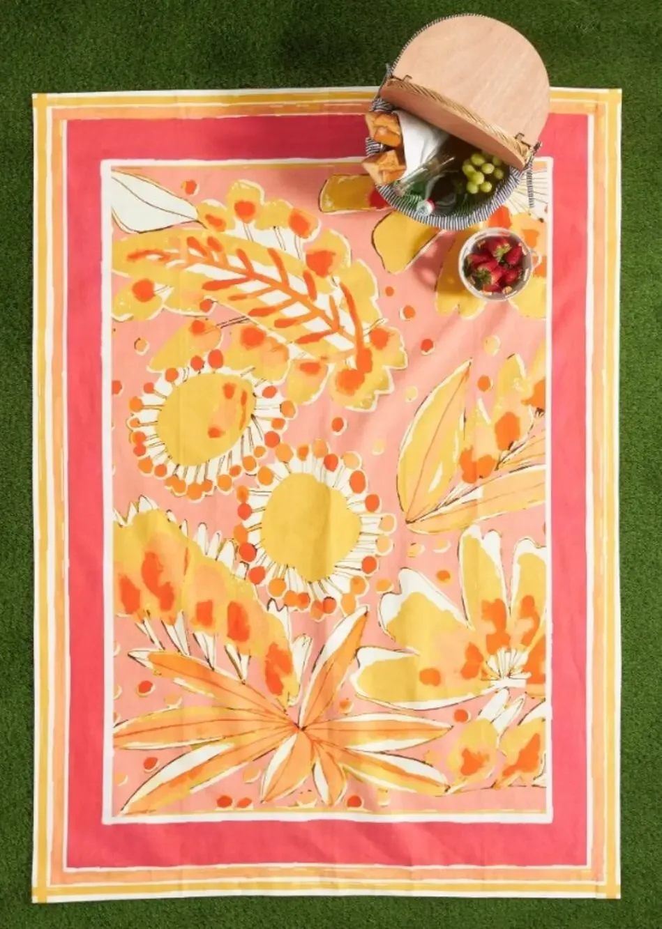 Vera for Anthropologie Perennial Picnic Blanket